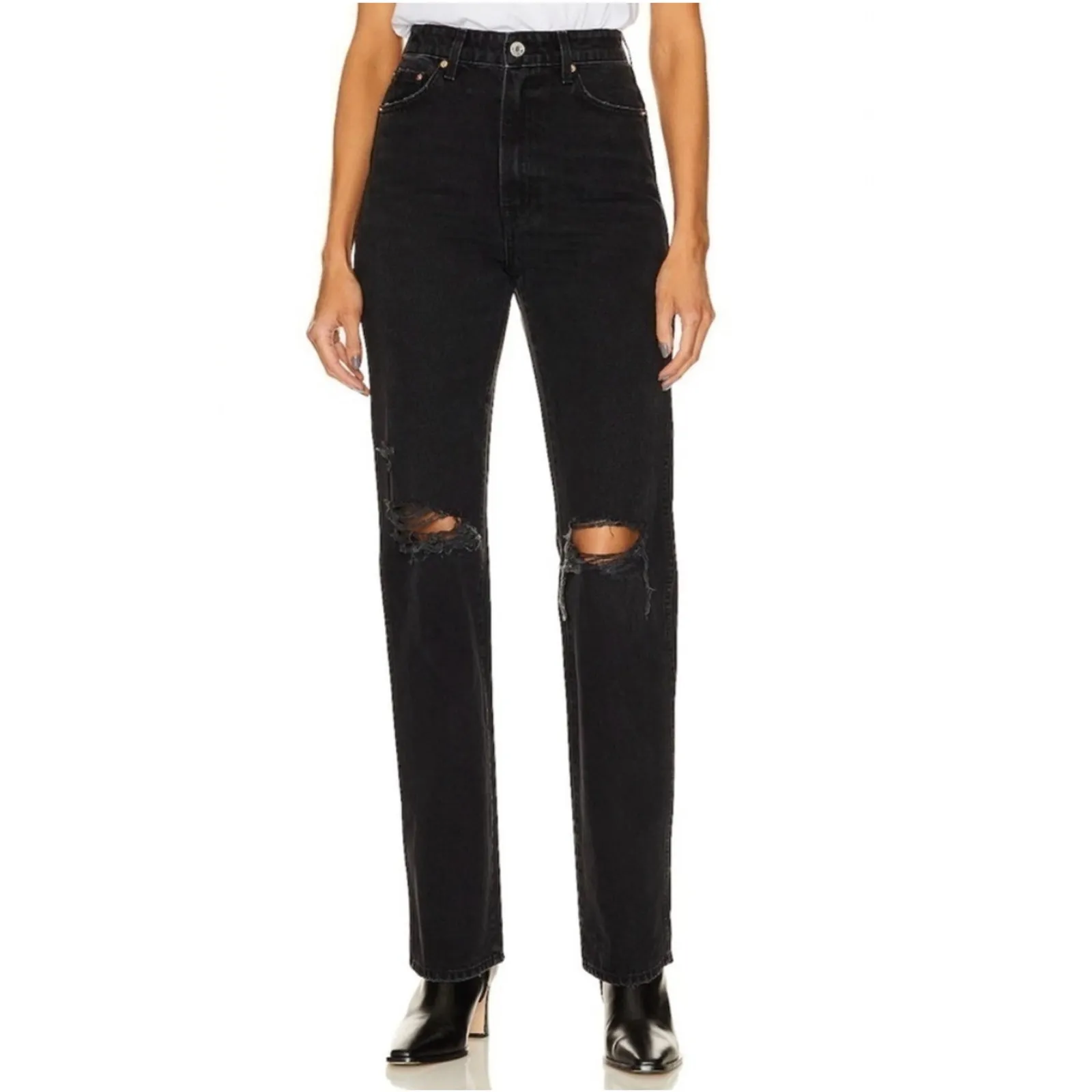 GRLFRND  The Sara Black High Rise Jeans - Image 13