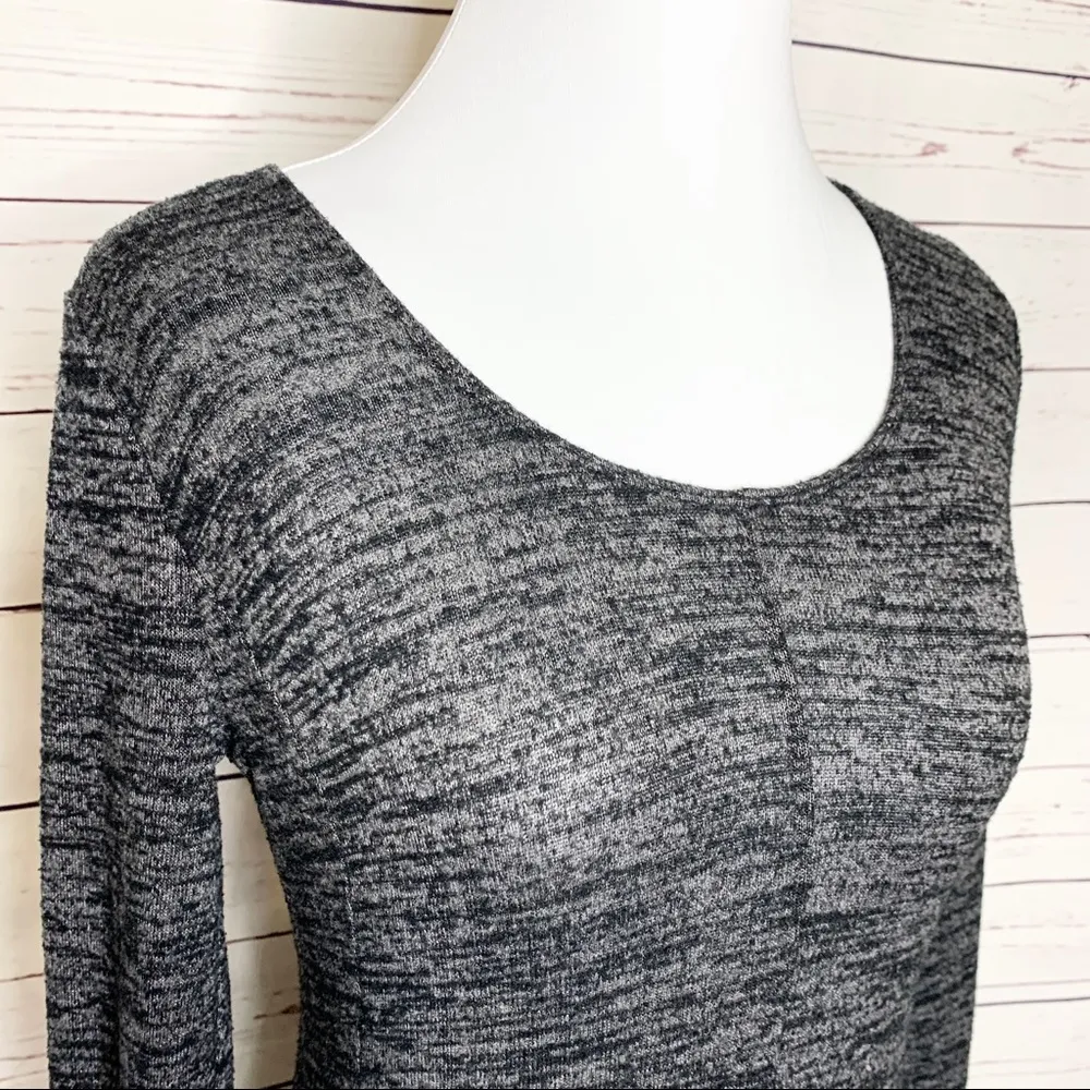 Hollister Heather Gray & Black Casual Long Sleeve Sweater Dress Size XS - Image 4