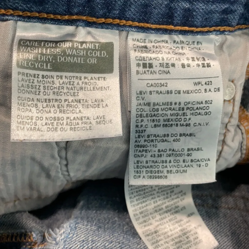 Levi’s 501 Button Fly Cutoff Denim Jean Shorts - Image 5