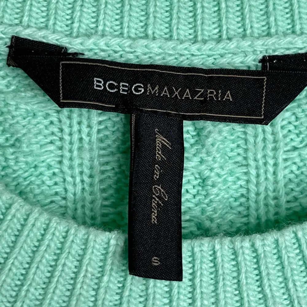 BCBG MaxAzria Mint Green Wool Blend Knit Sweater Women’s Size Small Spring - Image 4