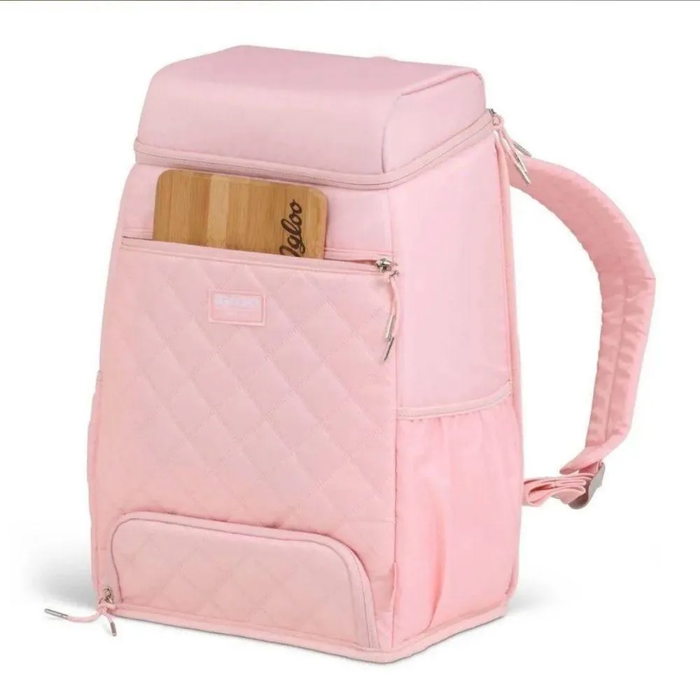 Igloo Cooler Backpack 9QT Leakproof Rose Quartz MaxCold Duo Soft Backpack Pink - Image 7