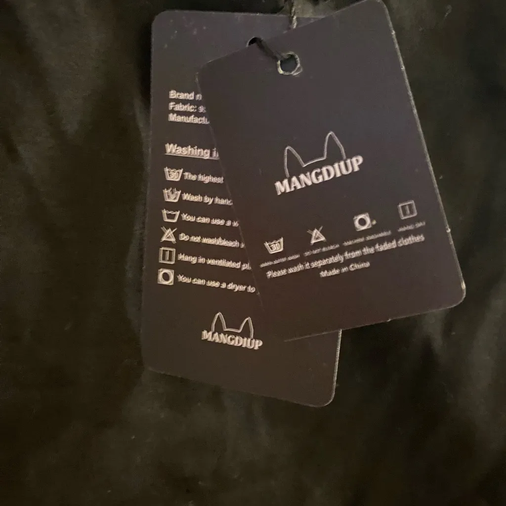 Mangdiup Womens Black Bodysuit L Large V Neck Bust 38” NWT New One Piece - Image 2