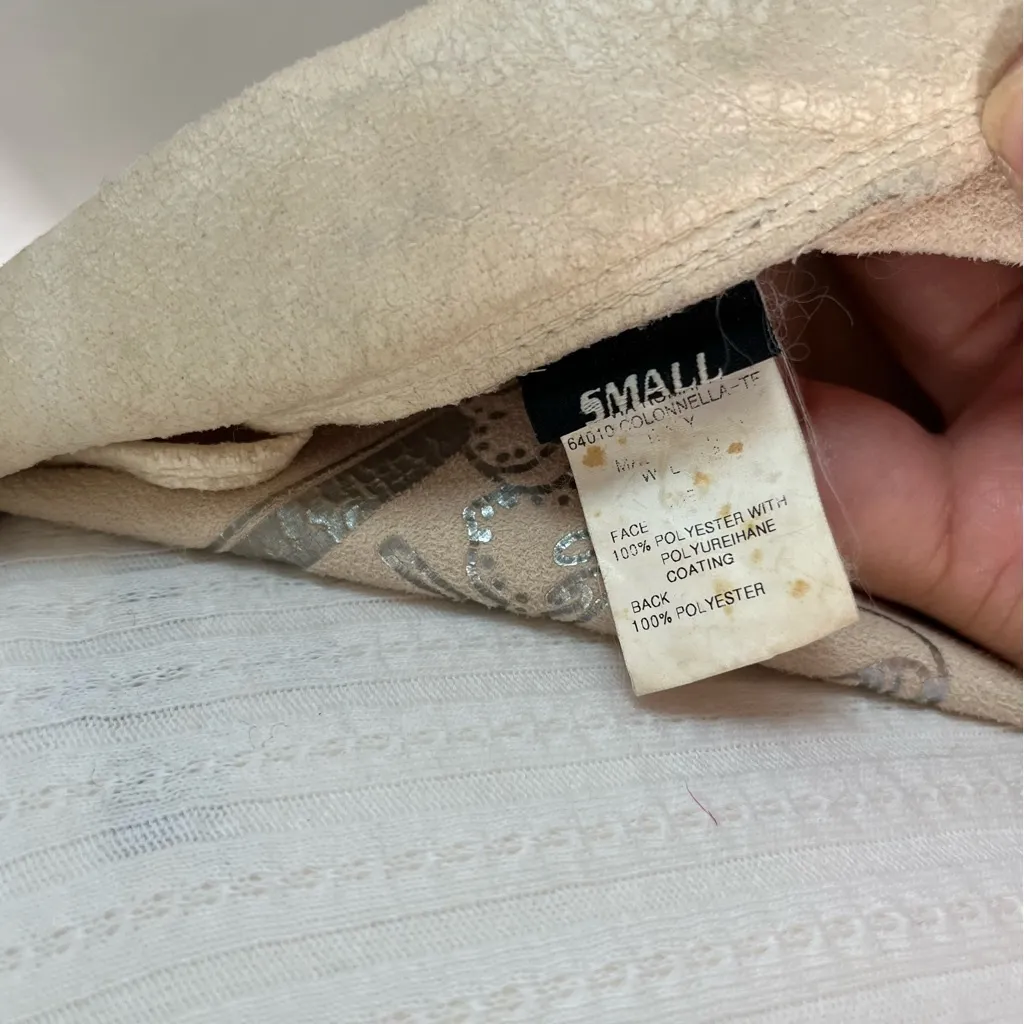 Miss Sixty Vintage Y2K Cream Animal Print Zip‎ Jacket Womens Small - Image 7