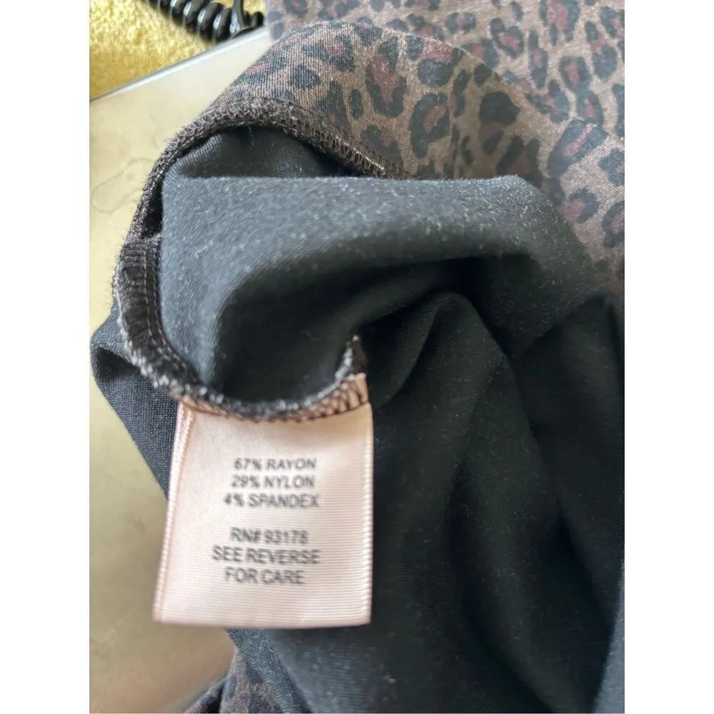 Philosophy Republic Leopard Print Leggings Pants Animal Brown Size 3X Womens - Image 3
