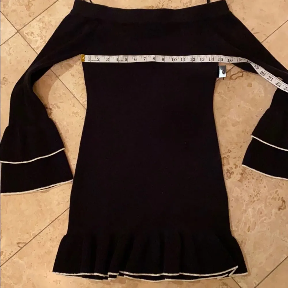 LULU’S black sweater dress w/ ruffle sleeve - Image 8