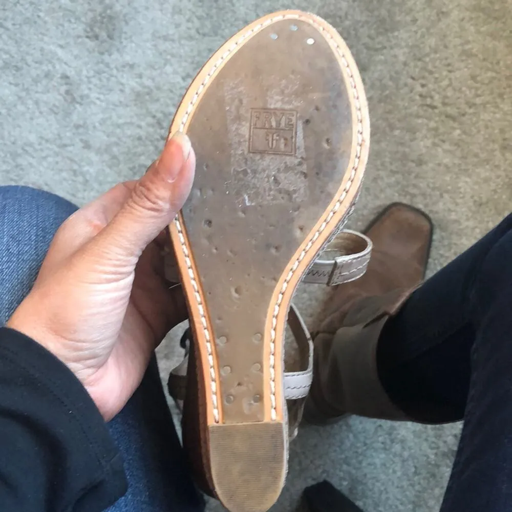 Frye wedge Corrina Stich leather wedge western bohemian gypsy sz 9.5 festival - Image 9