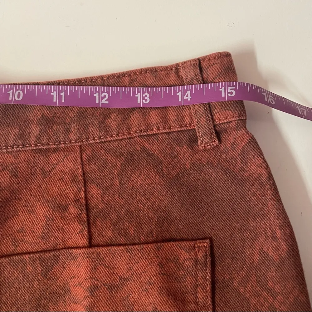 BDG Rust Snake Print Denim Mini Skirt - Image 6