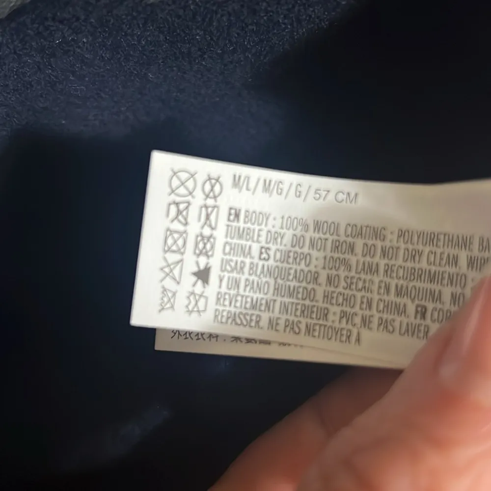 Forever 21 Felt Fedora Hat NWT Navy Blue Size M/L - Image 10