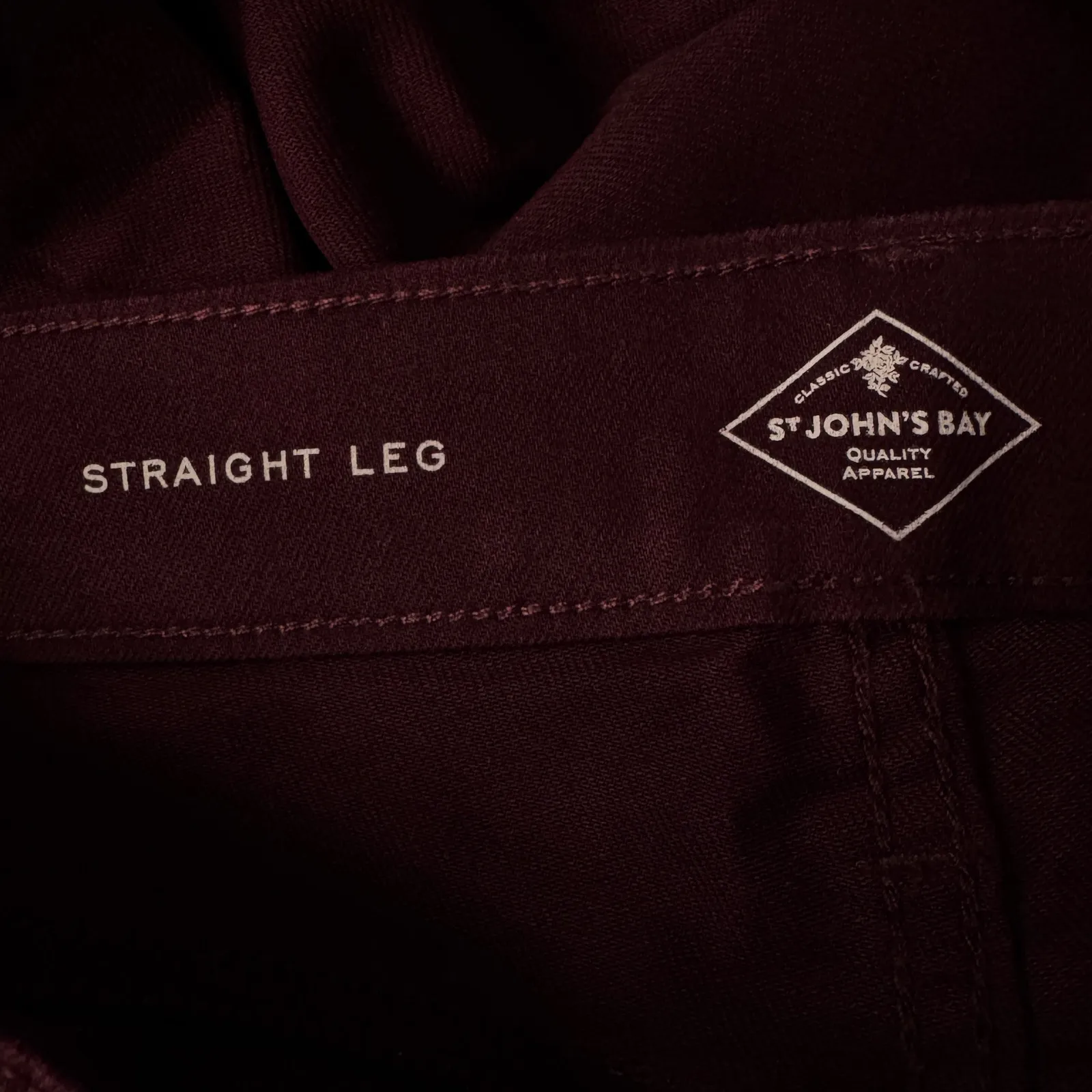 St. John's Bay SZ 8 SHORT Straight Leg Jeans Stretch Mid-Rise Tummy Control New - Image 8