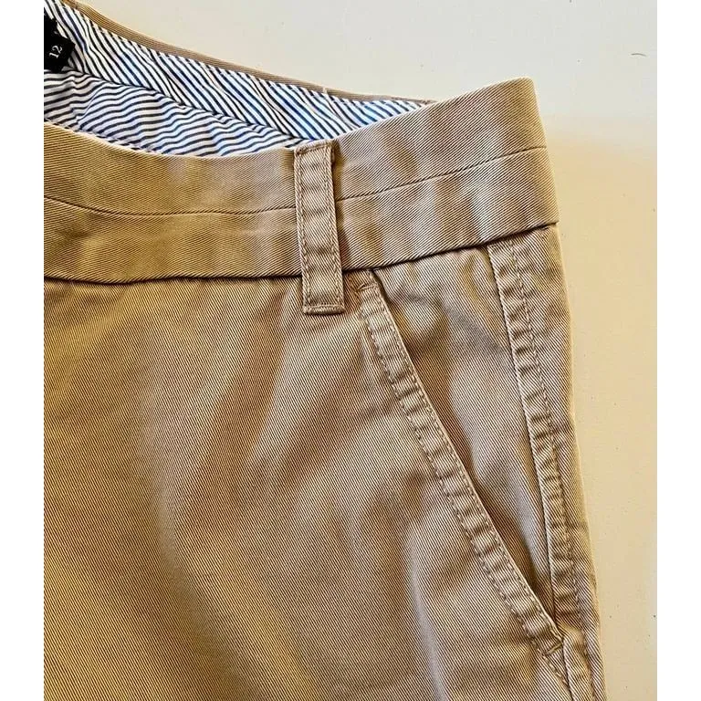 J.Crew Women’s Chino Shorts Size 12 Khaki Tan Cotton Casual Summer Classic - Image 7
