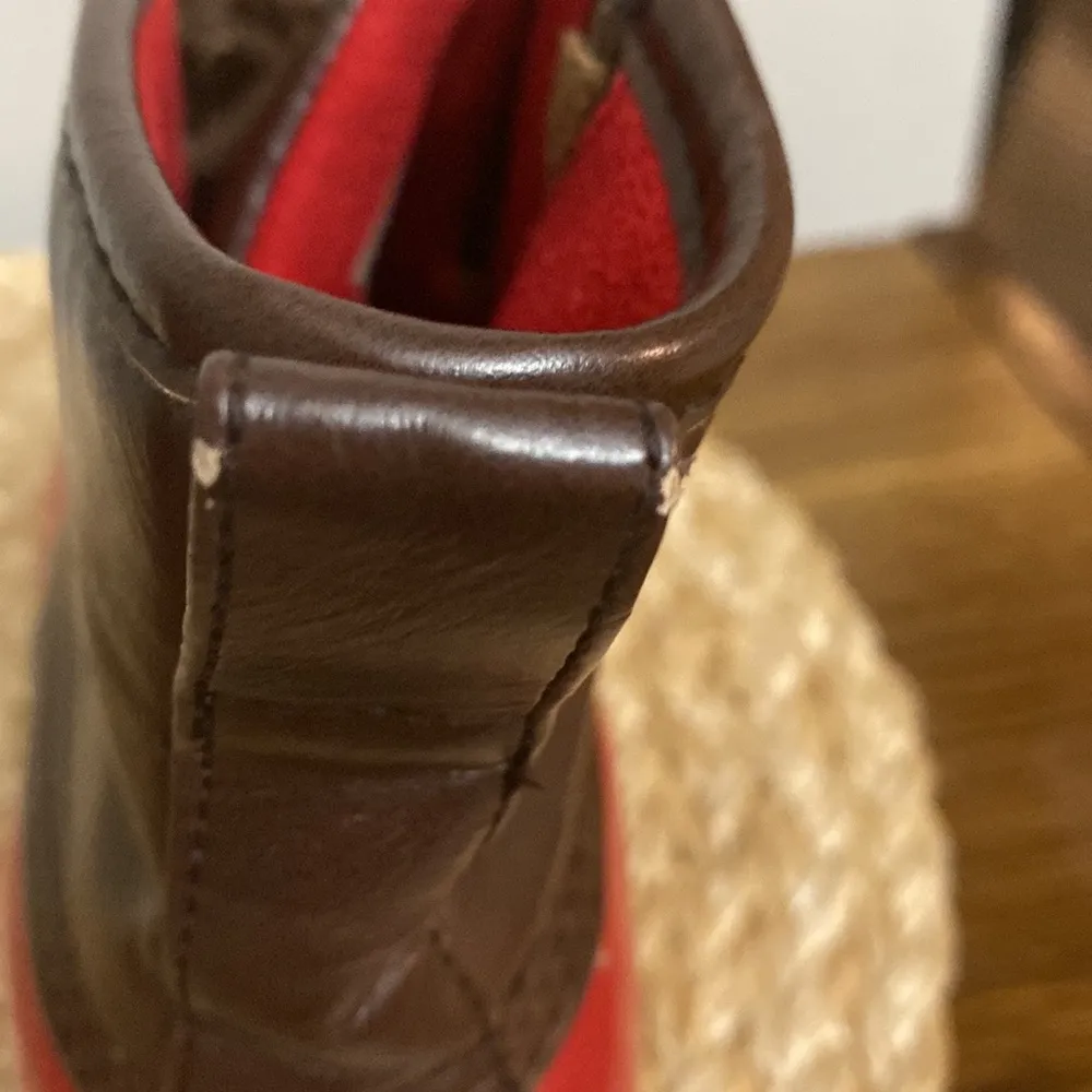 Prospector red and brown boots size 7 - Image 10