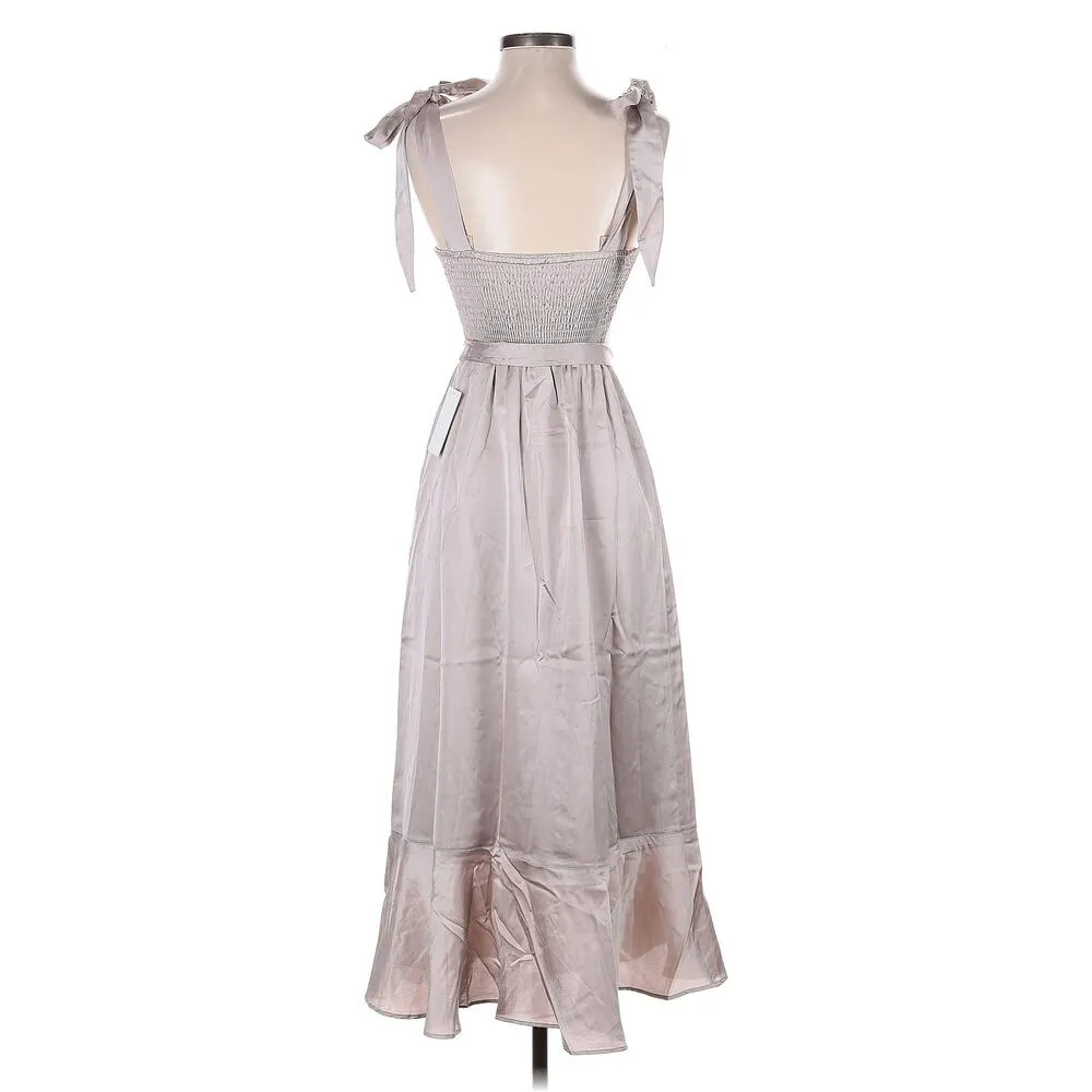 Show Me Your Mumu Claire Midi Dress Show Me the Ring Satin XL NWT - Image 4