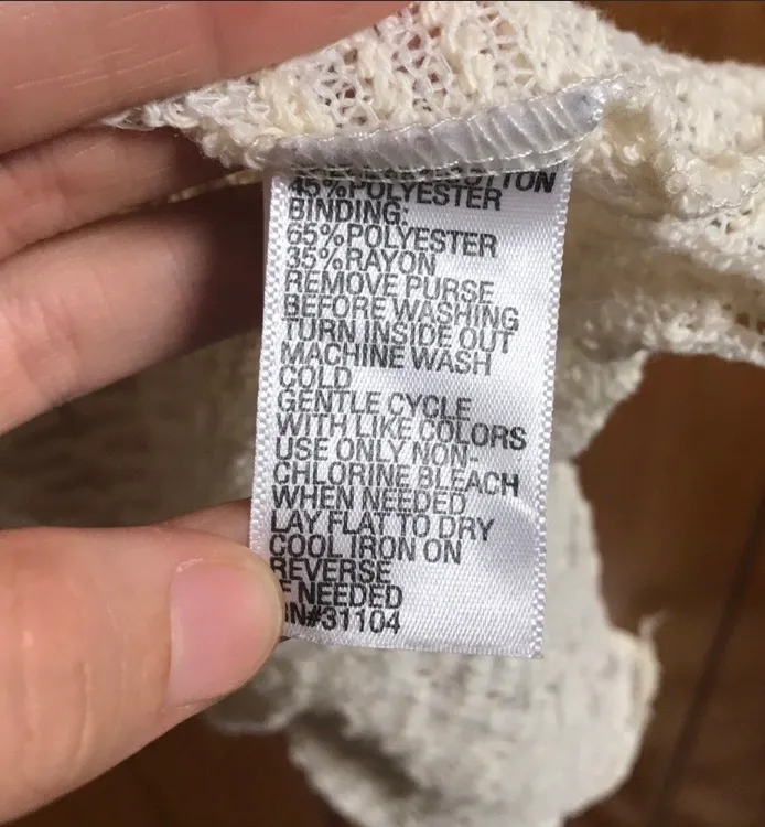 ecru crochet open vest - Image 6