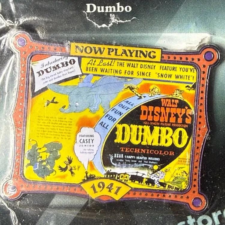 Disney parks 100 Years of Dreams Dumbo Movie Poster 2001 trading pin nwt - Image 2