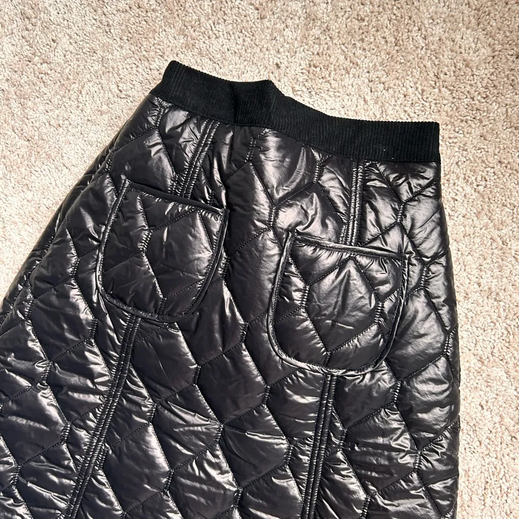 Quilted & padded skirt. Xs Black - Image 4