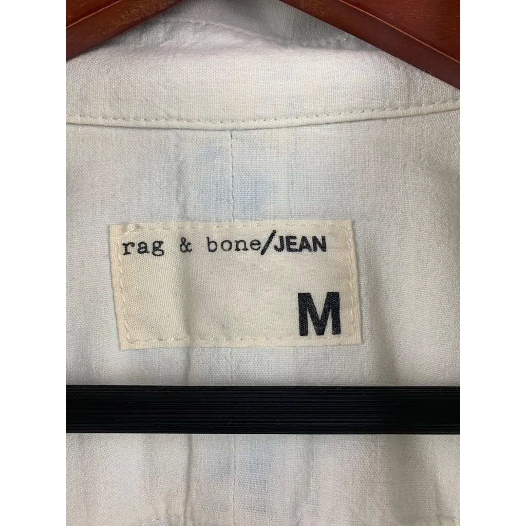 Women’s Rag & Bone Distressed White Long Sleeve Size M - Image 4