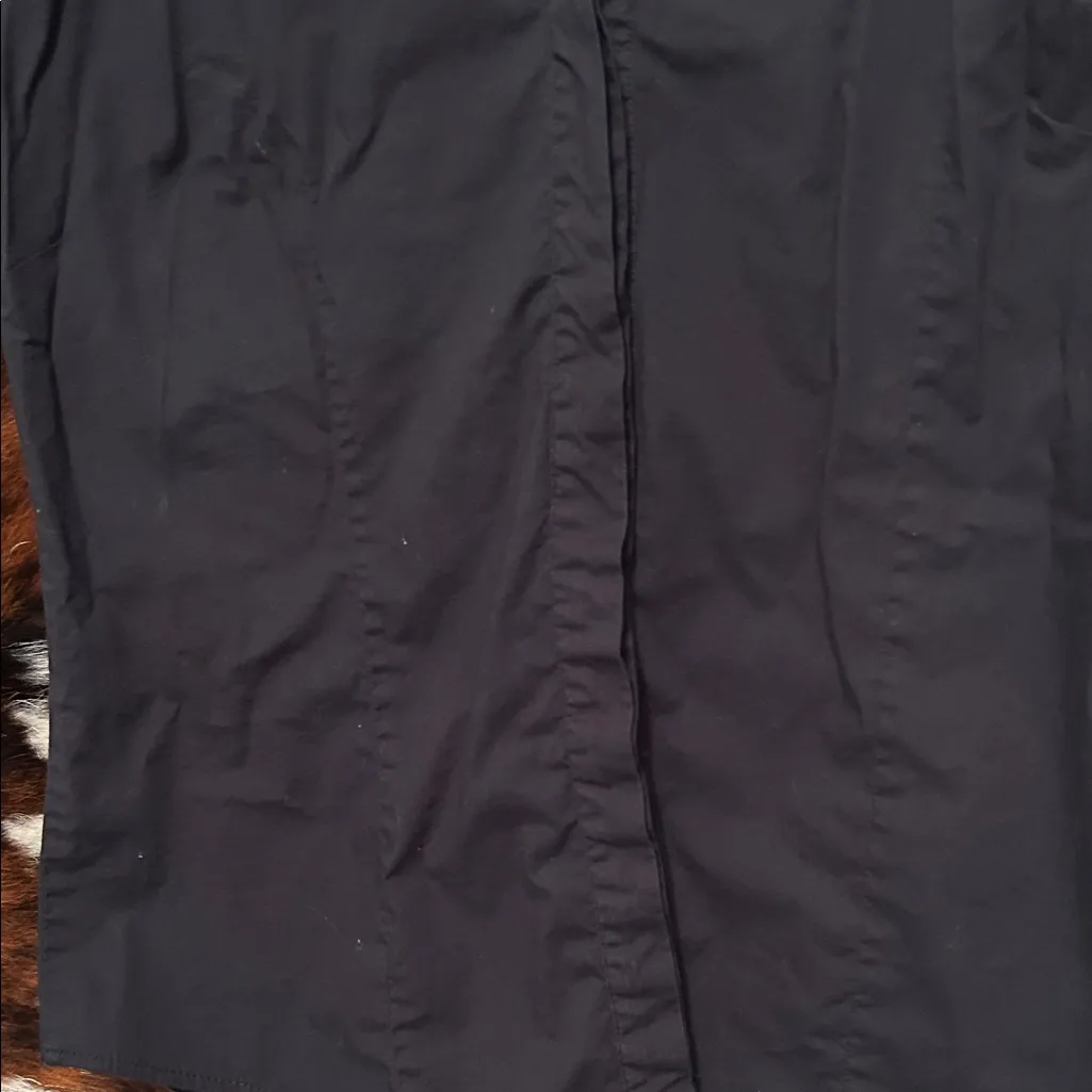 Burberry Brit Black Short Sleeve Button Down Shirt Size XL - Image 5