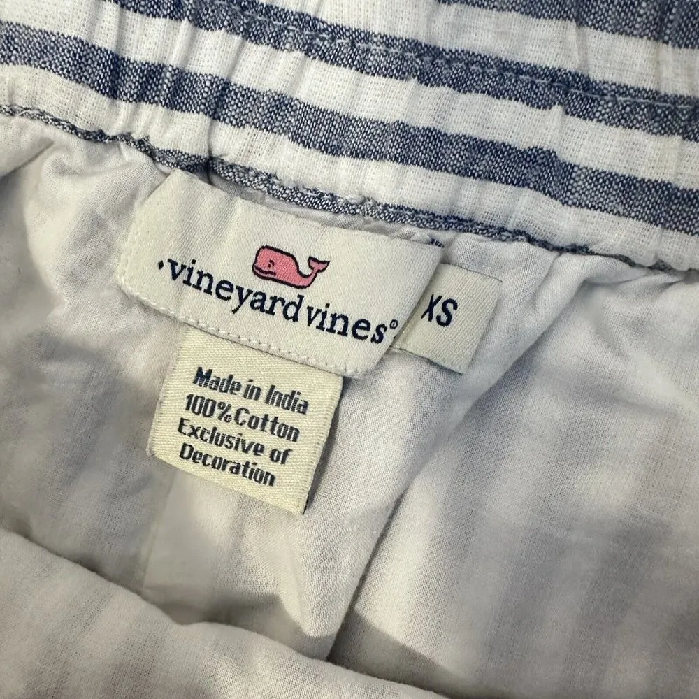 Vineyard Vines  Shorts Striped Embroidered Tassel Boho Womens XS - Image 4