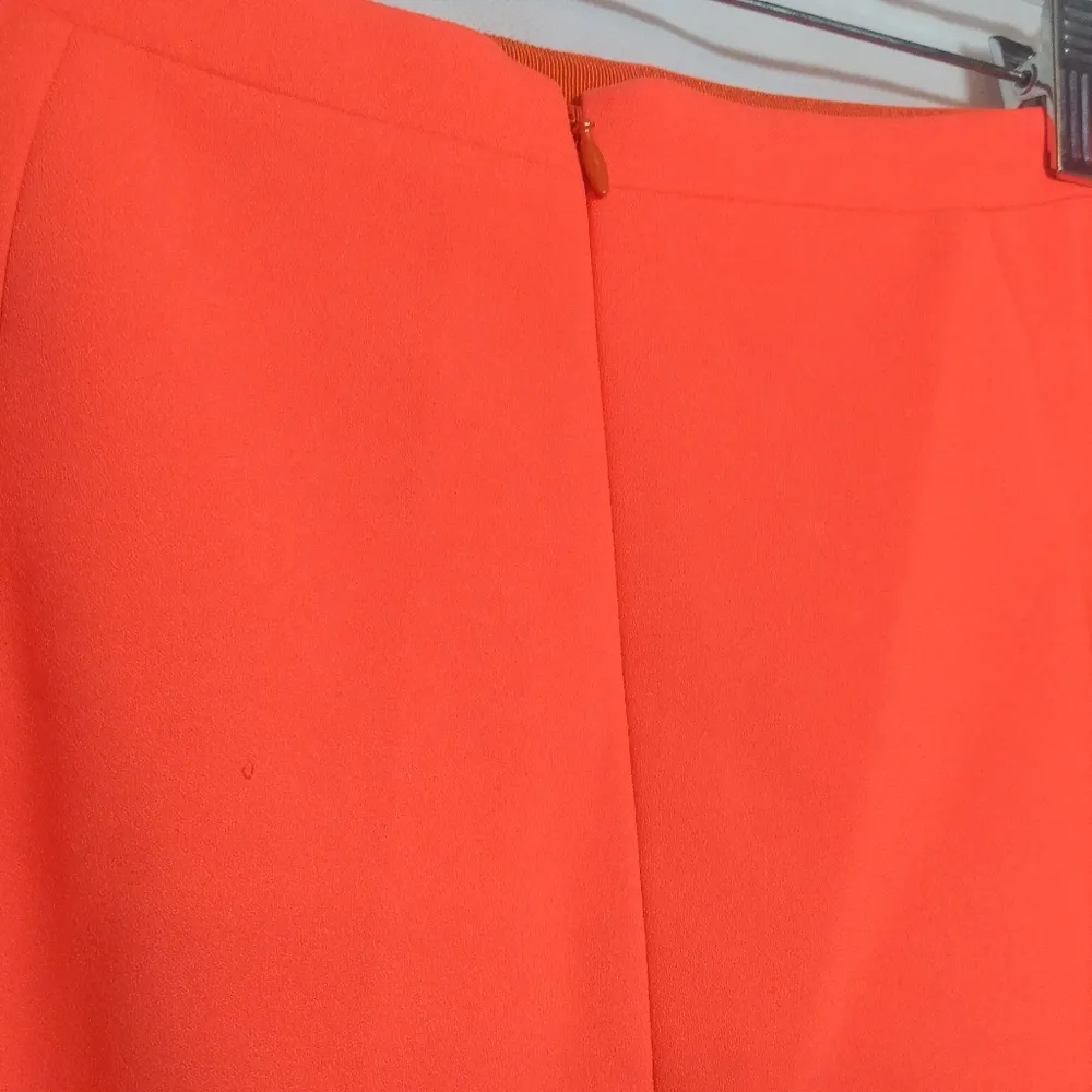 J. Crew Neon Vibrant Orange Women's Skater Skirt Bright Size 10 - Image 4