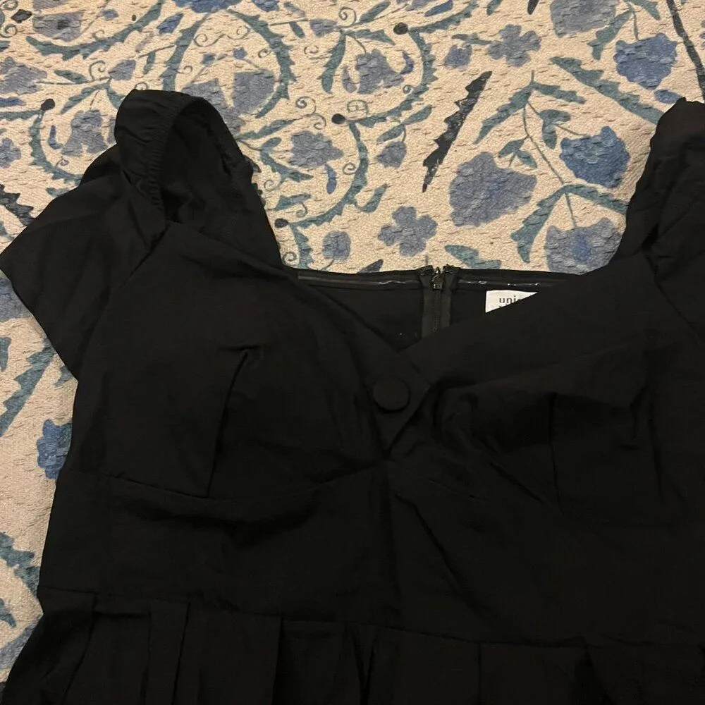 Unique Vintage 3x black midi dress - Image 8