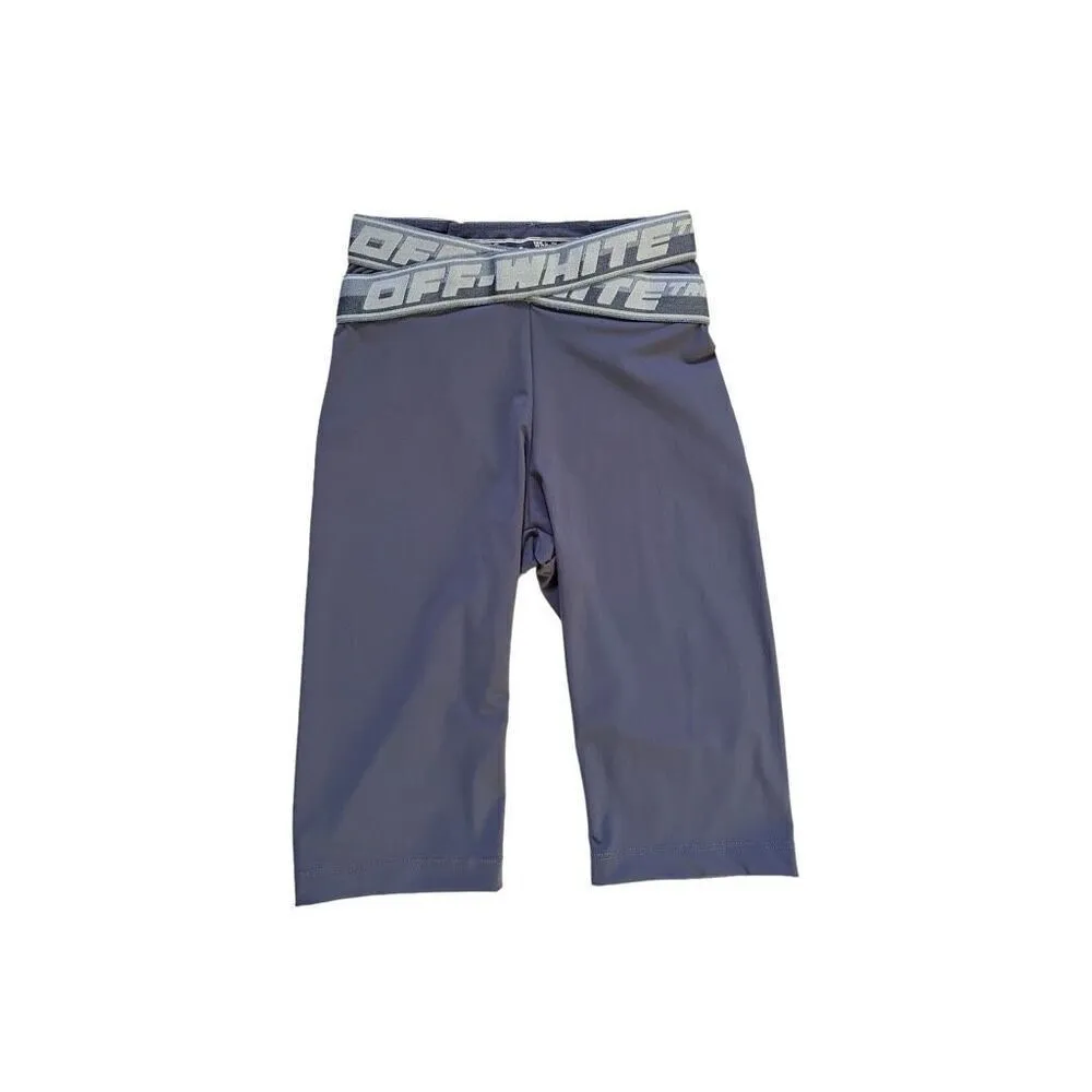 OFF-WHITE Athleisure‎ Logo Band Short in Grey - Image 3