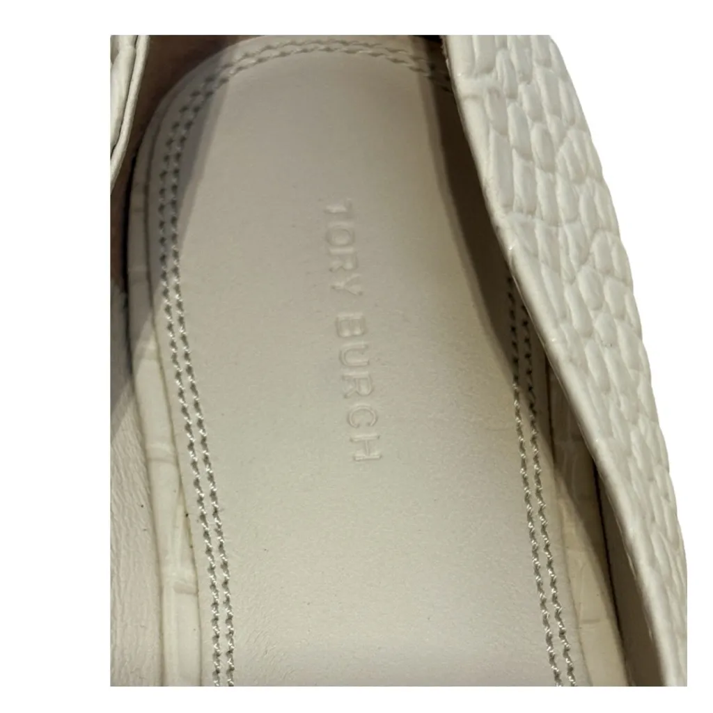 NEW Tory Burch Georgia Croc Embossed Ballet Flats Size 11 - Image 10