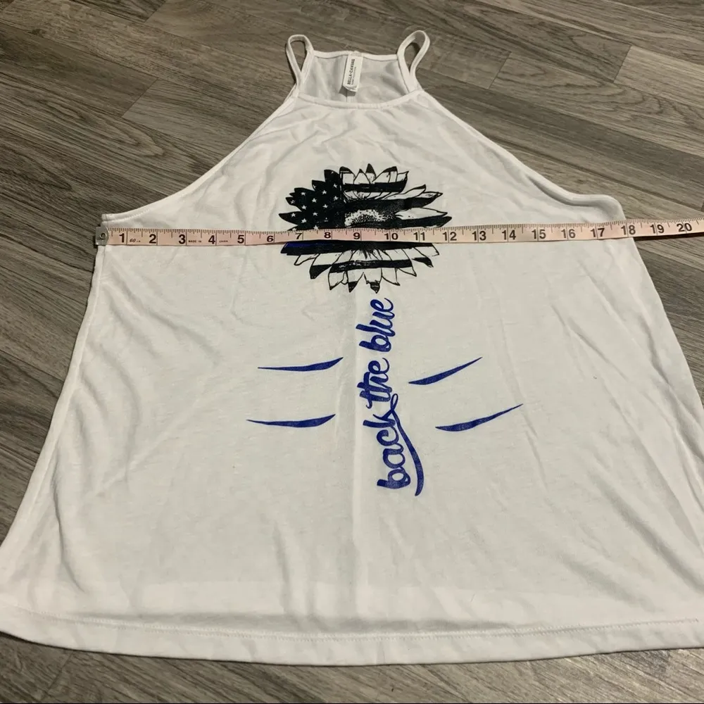 Bella + Canvas “Back the Blue” Tank top; medium - Image 3