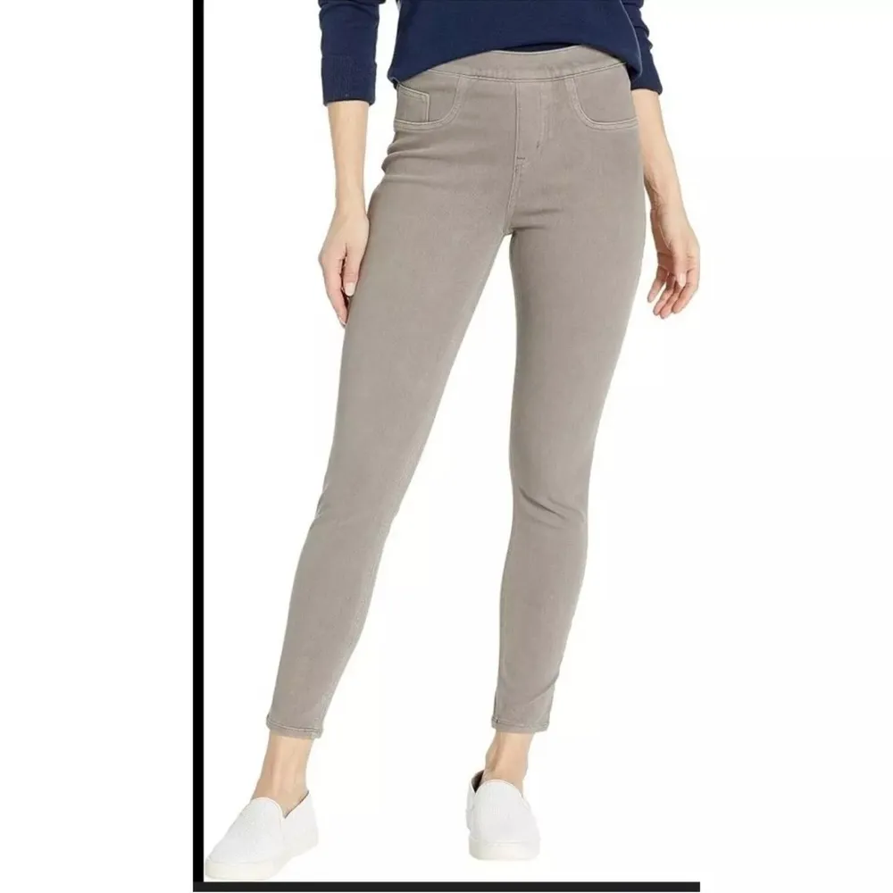 SPANX earthy taupe skinny Jean-ish Ankle leggings size small - Image 8
