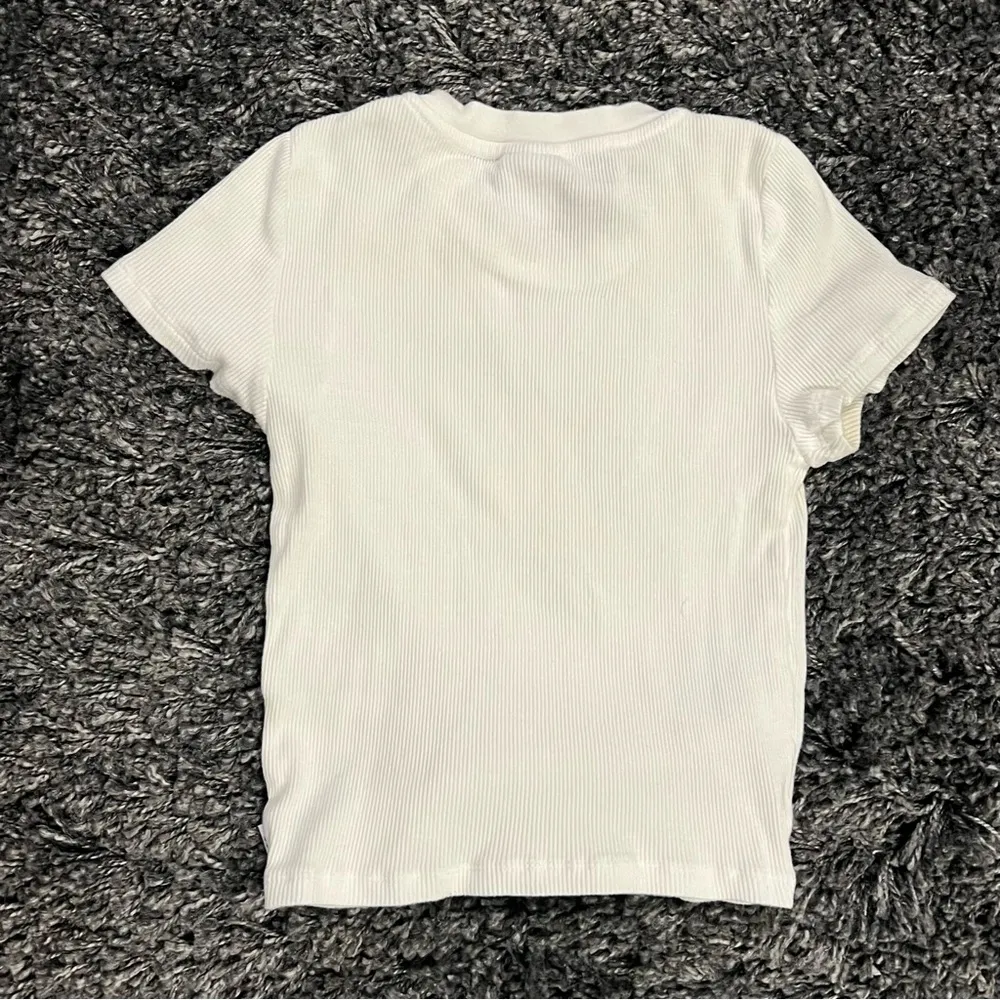 TNA White Ribbed T - Image 3