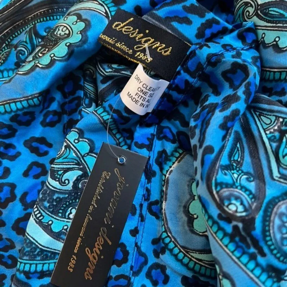 NWT Designs one size blue coverup dress - Image 6