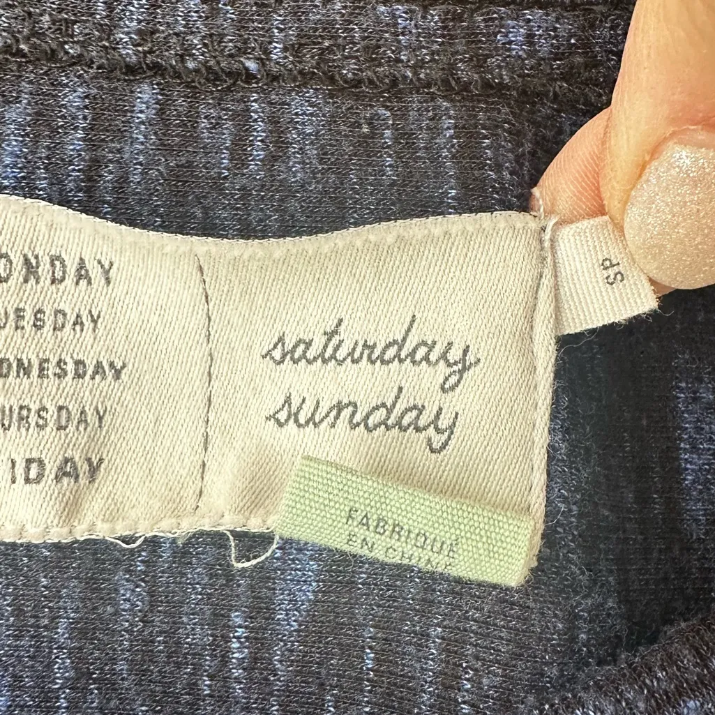 Anthropologie Saturday Sunday Narva Blue Spacedye Swing Dress Size Small - Image 8