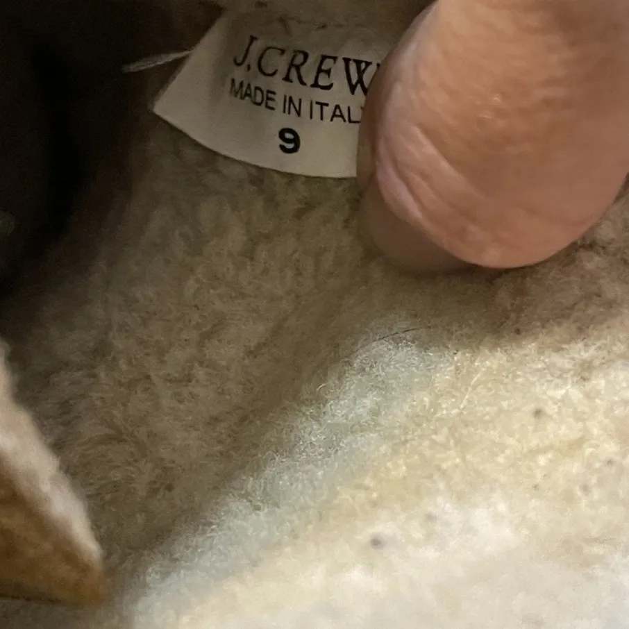 J Crew Womens Size 9 Macalister Wedge Shearling Boots 55817 Brown Made In Italy - Image 14