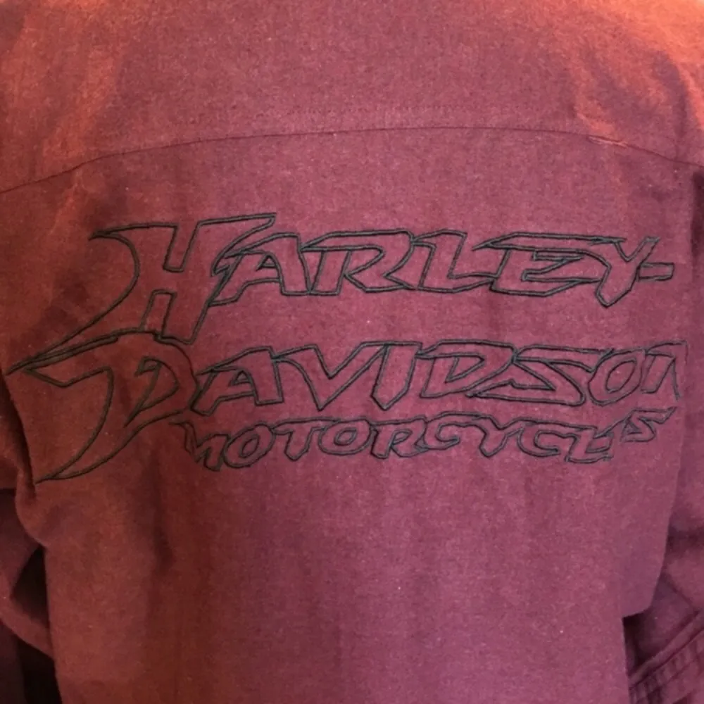 Harley Davidson Long Sleeve Shirt, Maroon, Medium - Image 2