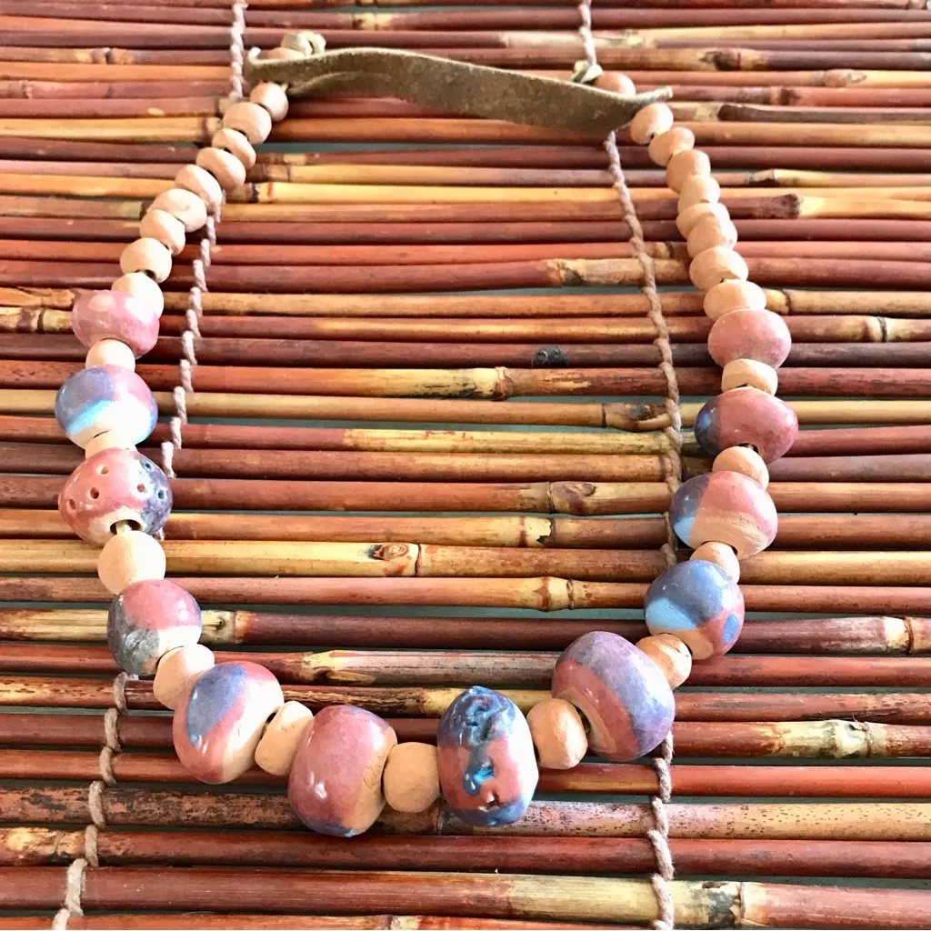 Handcrafted Ceramic Bead Necklace - Image 5