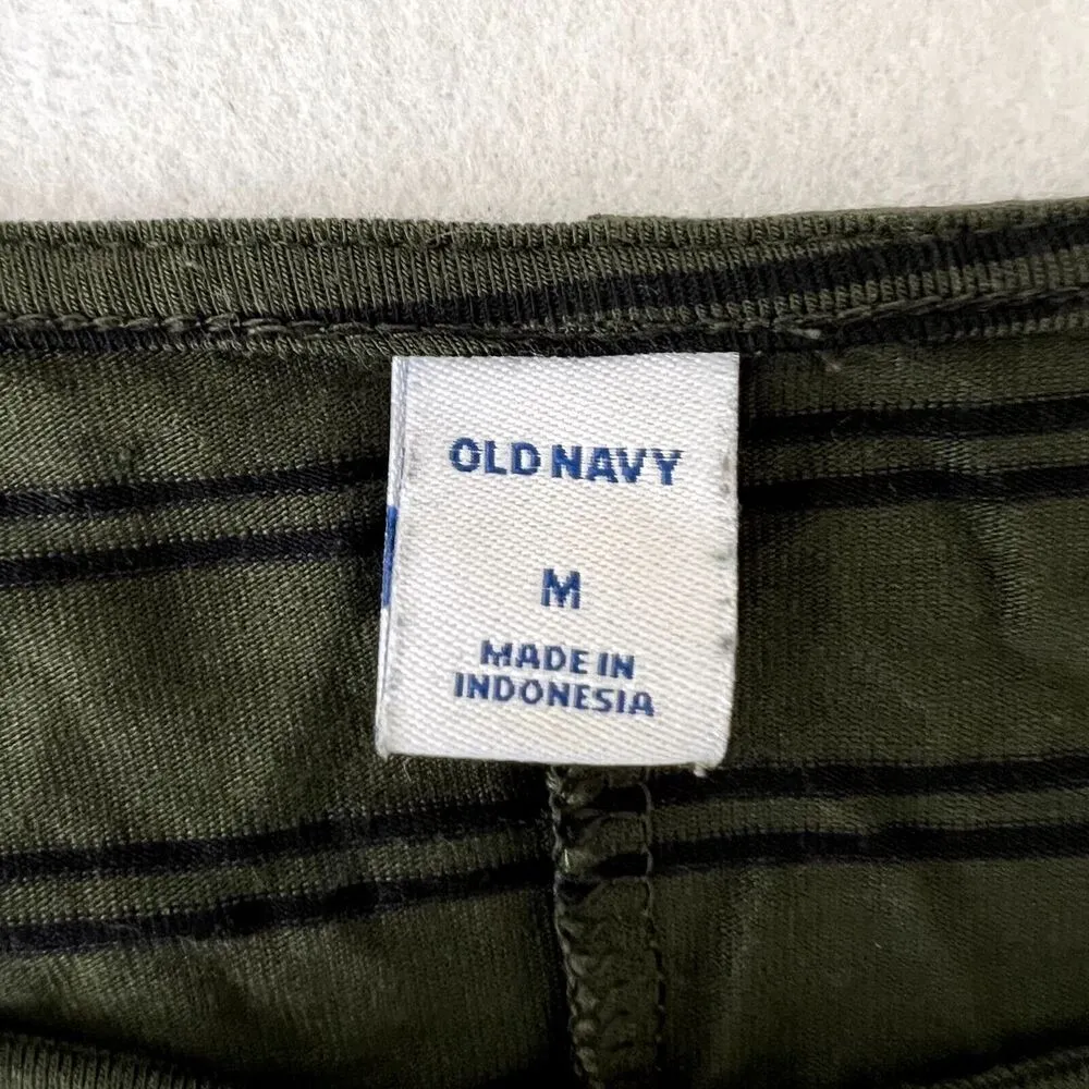 Old Navy Green Striped Long Sleeve Dress - Image 6