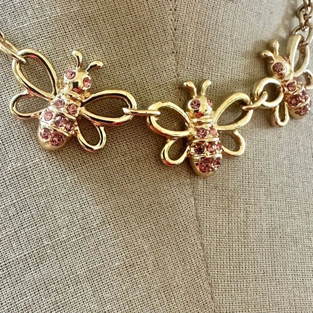 R.J. Graziano “You Can Do It” Bee Necklace Gold - Image 2