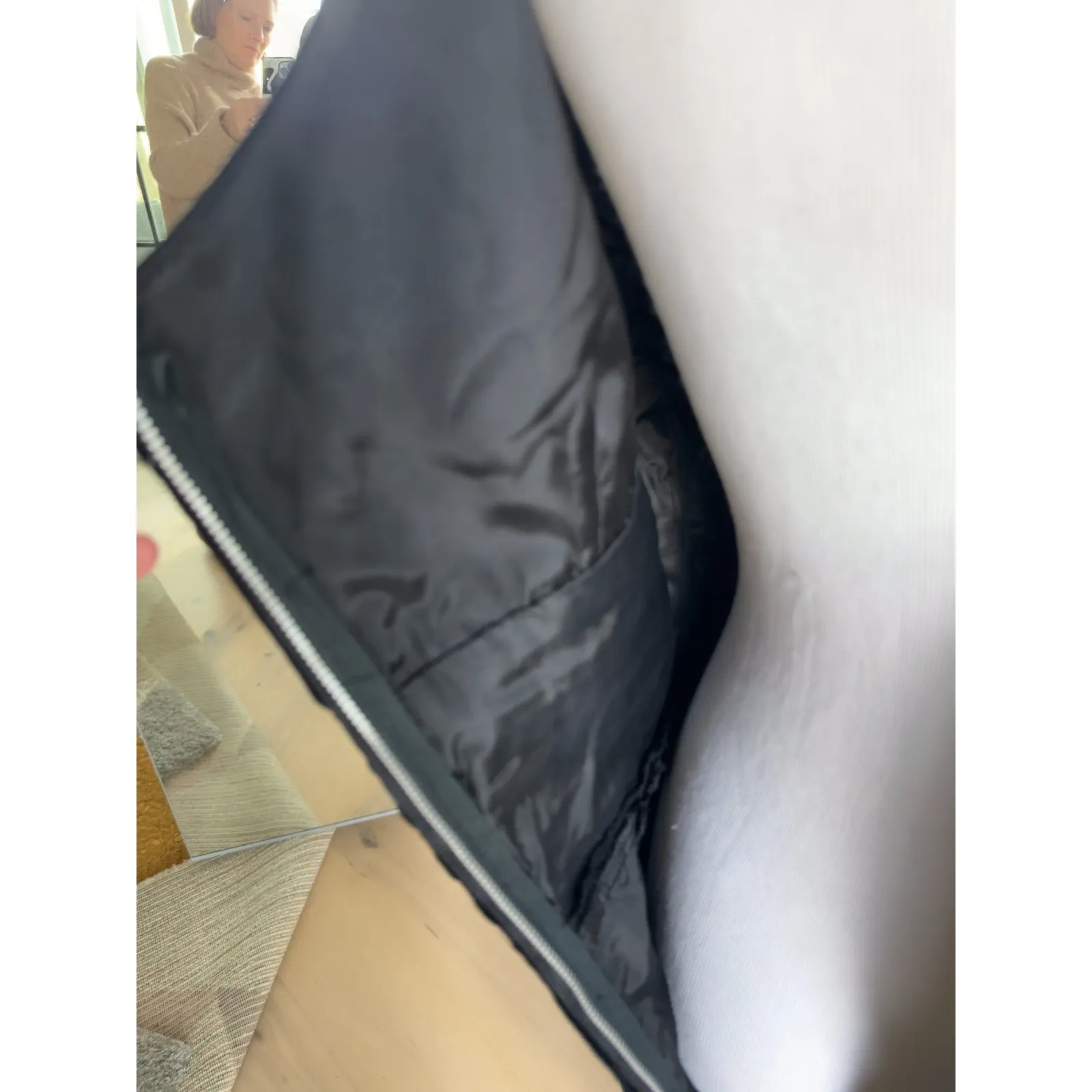 Vintage 50s Black Velvet Pencil Dress SZ Classic Elegant Mid - Image 6