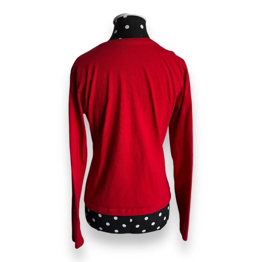 Reebok Womens Top Sz M Red Long Sleeve Tampa Bay Buccaneers‎ Tee Shirt - Image 5