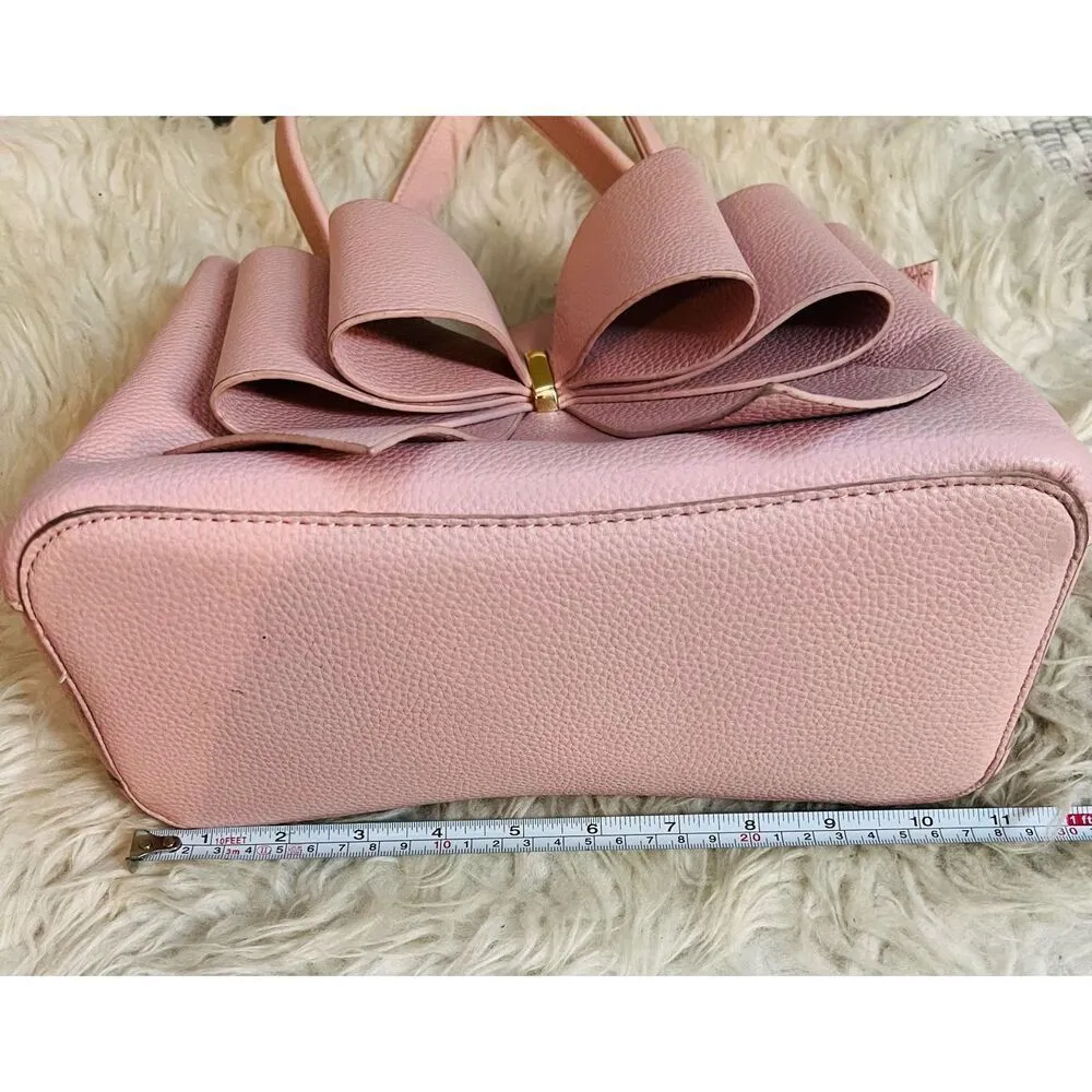 Grossi pink / blush big bow statement bag / purse Pink - Image 5