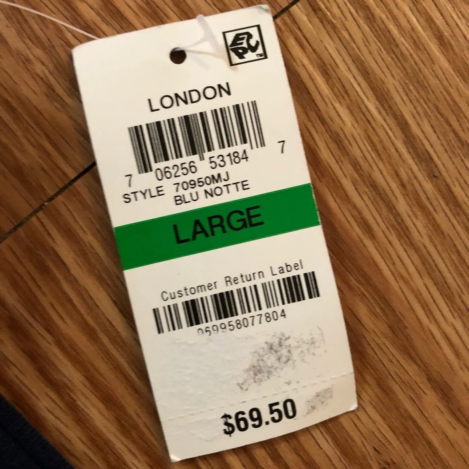 Maison Jules Blu Notte Fit & Flare Blue Pleated Mini Dress Womens Large - Image 12