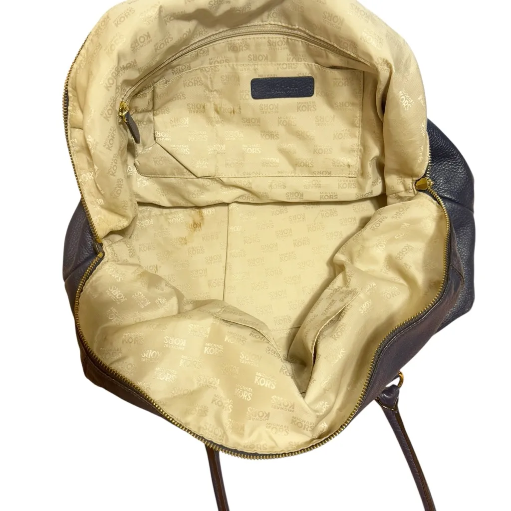 Michael Kors Hamilton Weekender Large Leather Satchel Bag‎ - Image 10