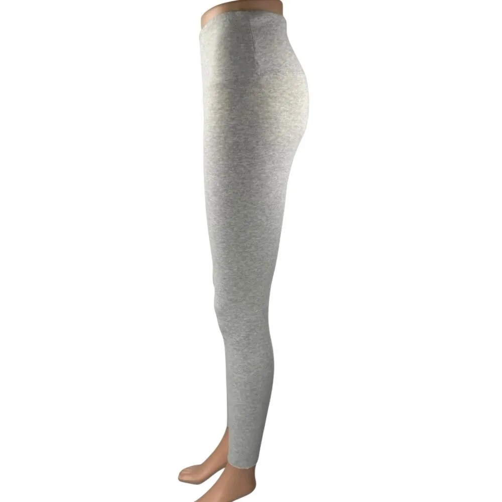 Aritzia TNA Heather Gray High Rise Yoga Workout Athletic Leggings Pants Size M - Image 2