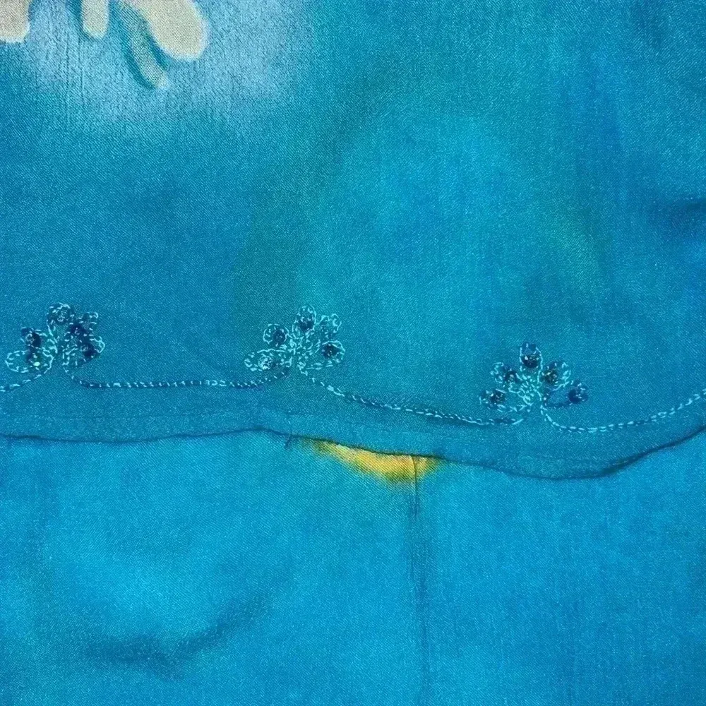 Zuriel by Hans Tie Dye Maxi Dress E14 Blue Size undefined - Image 6