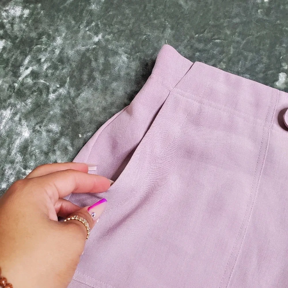 Melloday Purple High Waist Shorts - Image 2