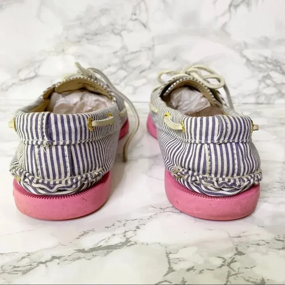 SPERRY for J.‎ CREW Navy Striped Topsiders - Image 4