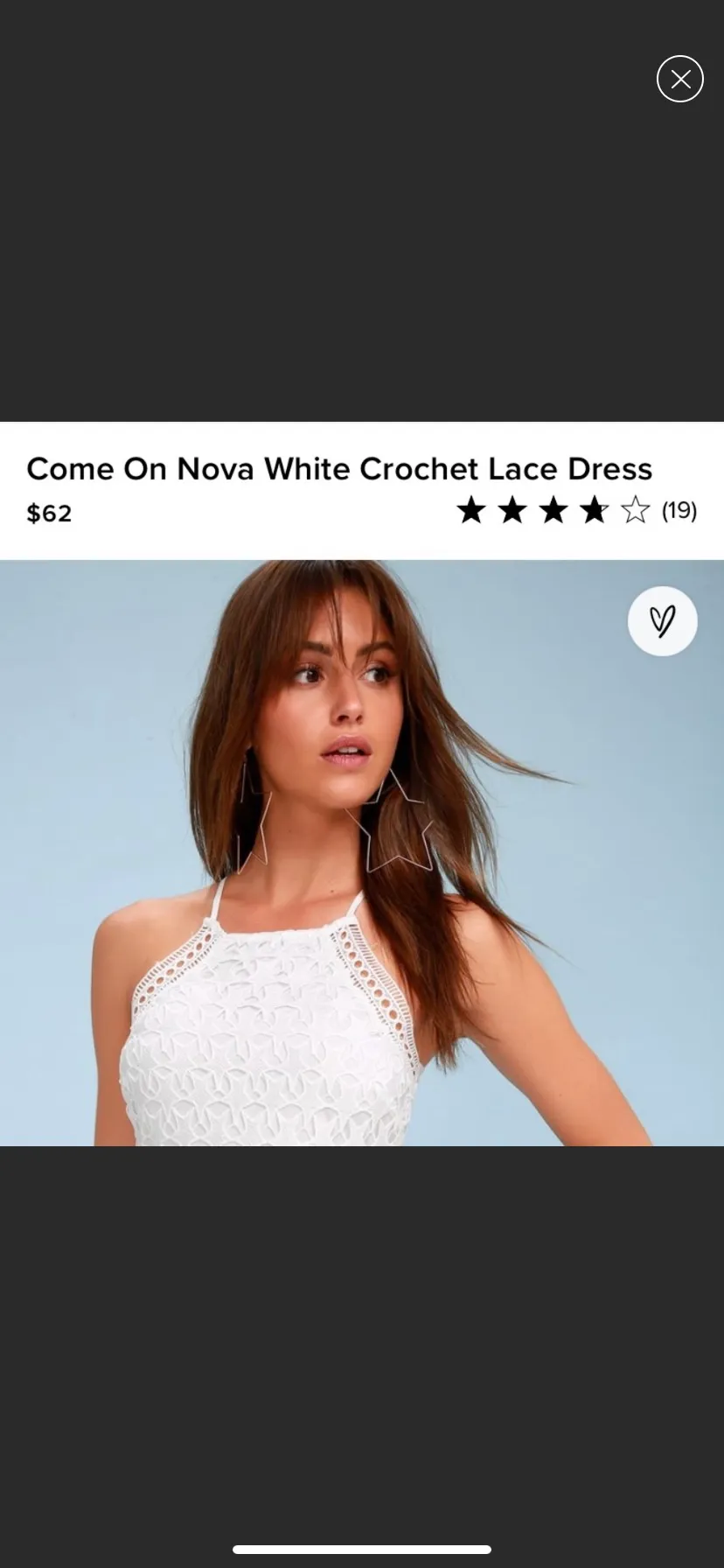 White  Lace Dress - Image 3