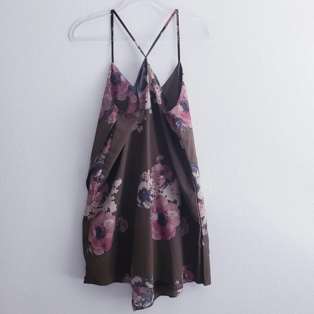 Free People Cascades Mini Floral Slip Racerback Dress - Image 5