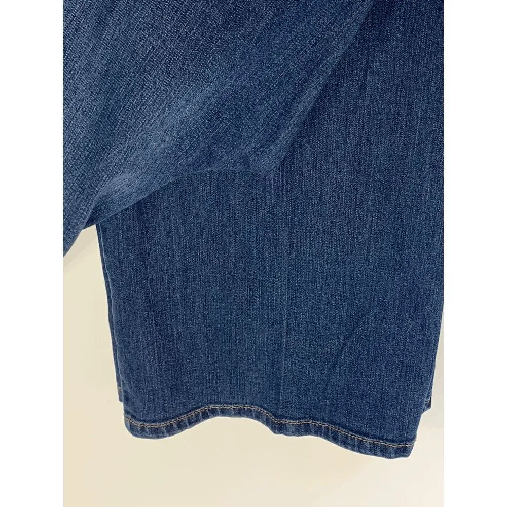 Gloria Vanderbilt Women's High Rise Denim Jeans Straight Leg Dark Wash Size 16 - Image 5