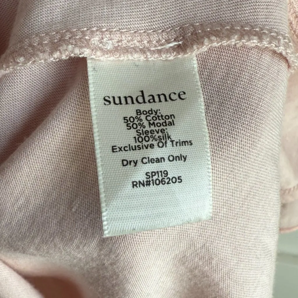 SUNDANCE Blush Pink Lilla Short Sleeve Blouse - Image 5
