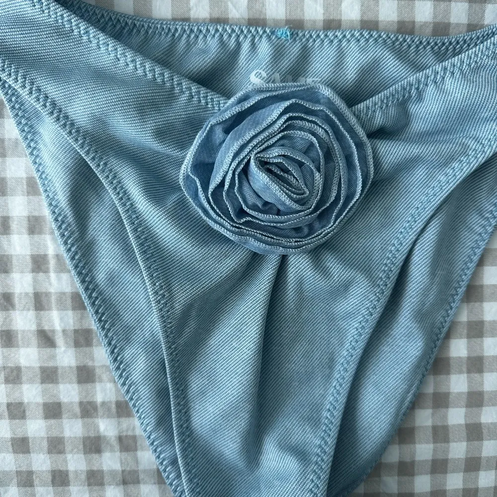 SAME swim Rose bikini in denim Size M - Image 9